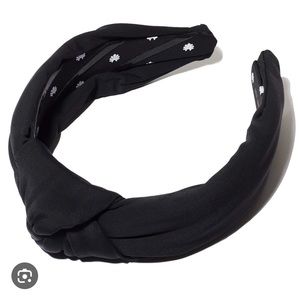 Lele Sadoughi Black Woven Headband